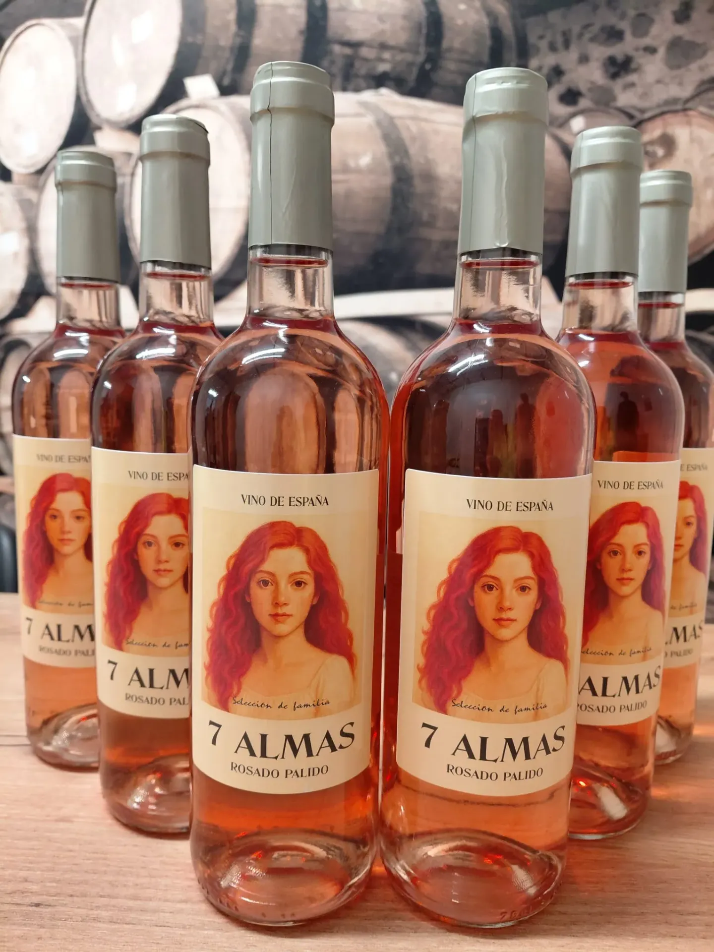 [68436630660095] 7 Almas Rosado Palido - Caja de 6 botellas 750ml